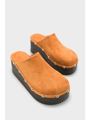 Capone Outfitters Marlane Dolgu Topuklu Kapalı Burunlu Kadın Sabo Terlik