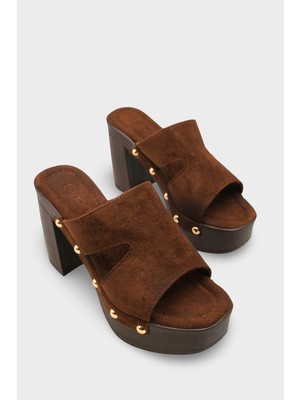 Capone Outfitters Jelene Platform Tek Bantlı Kadın Sabo Terlik