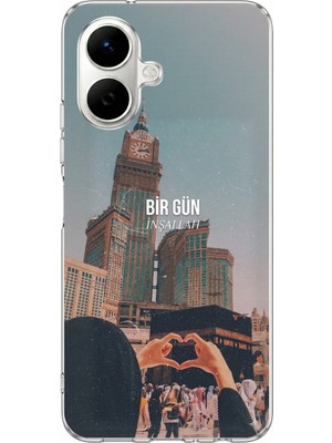 TechTree Infinix Smart 10 Uyumlu Kabe Sevdası Baskılı Silikon Kılıf