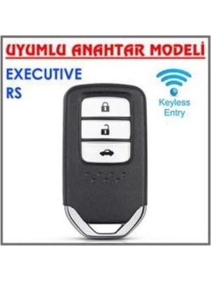 Autohan Keys Civic, Accord, Cr-V, Xr-V Uyumlu Beyaz Altın Akıllı Anahtar Kılıfı, Anahtarsız Çalıştırma Smart Model