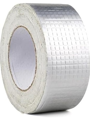 5cm x 2 mt Yüksek Sıcaklık Dayanan Su Geçirmez Alüminyum Folyo Çamur Bant, Çatı Duvar Çatlak Onarıcı Yalıtım, 2 Metre, Boru Yalıtımı, Yalıtım Bandı, Panel Yalıtımı (2 Metre)