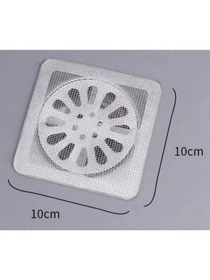 10 Tane, Banyo Gider Süzgeci, Paslanmaz Lavobo Süzgeci, Gider Kapağı, Sinekli, Böcek Önleyici