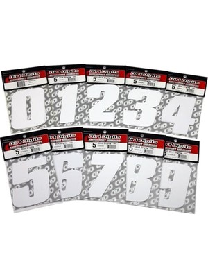 Dirt Digits DD73W-8 Beyaz 7" Çok Parlak Hassas Kalıp Kesim 8 Numara, 3'lü Paket