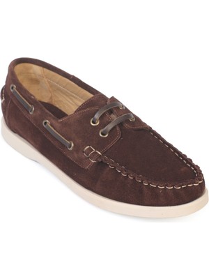 Capone Outfitters Stephie Hakiki Deri Süet Kadın Loafer Tekne Ayakkabısı