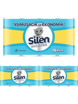 Silen Tuvalet Kağıdı 16'lı 3lü Paket
