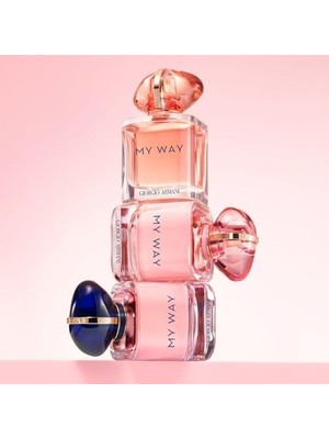Giorgio Armani My Way Ylang Parfüm 90 ml Acı Kahverengi 3 Boyutlu Desenli Şık Tasarım