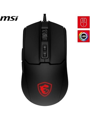 Msı Gg Forge GM100 Gamıng Mouse Max 6400 Dpı 108GR 1,5m Kablo Optık Sensor Mıcro Swıtch Rgb LED Oyuncu Faresı