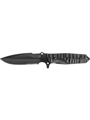 Tb Outdoor Maraudeur G10 Saplı Tırtıklı Bıçak (Siyah)