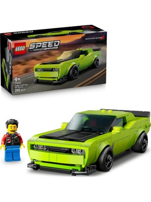 Speed Champions Dodge Challenger Srt Hellcat 77237 – 9 Yaş ve Üzeri Yarış Arabası Tutkunu Çocuklar Için Koleksiyonluk Spor Araba Modeli, Yaratıcı Oyuncak Yapım Seti Hediye Fikri (390 Parça)