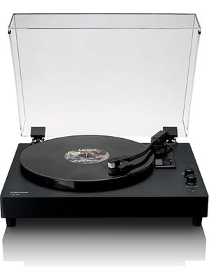Lenco Ls-60 Hoparlörlü Ahşap Döner Tabla - Bluetooth Alma ve Verme - AT-3600 Mmc - 3 Hız 33/45/78 Rpm - 2x5 W - Metal Kol - Rca Çıkışı - Toz Kapağı