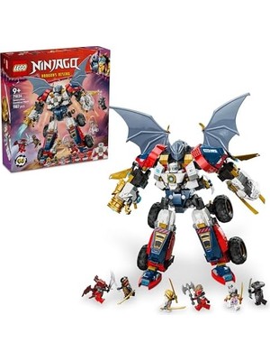 Zane’in Ultra Kombo Mech’i 71834-9 Yaş ve Üzeri Çocuklar Için Araba, Jet ve Ejderha Içeren 4’ü 1 Arada Oyuncak Yapım Seti, Doğum Günü Hediyesi (1187 Parça)
