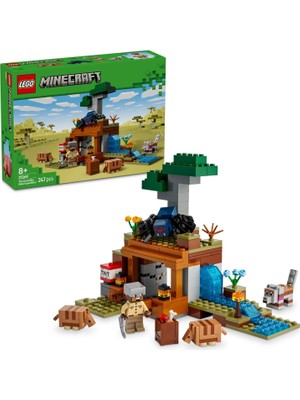 Minecraft Armadillo Maden Keşfi 21269 – 8 Yaş ve Üzeri Erkek ve Kız Çocuklar Için Mağara Örümceği ve Kurt Figürleri Içeren Rol Yapım Oyuncağı Yapım Seti, Doğum Günü Hediyesi Fikri (247 Parça)