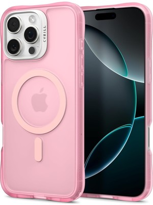 Ciel By 16 Pro Max ile Uyumlu Magsafe Kılıf Ultrasheer Mag Sararmaya Dayanıklı Hava Kanalı Teknolojisi™ Askeri Sınıf Koruma Pink Mat Kapak - ACS08247