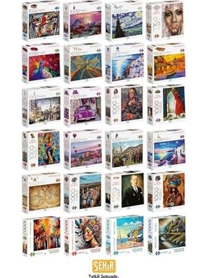 Ca Games Roma Manzaralı 1000 Parça 2,2mm Kalınlık 48X68CM Profesyonel Hobi Puzzle Yapboz Serisi