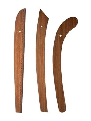 6 Parça Set – 3’lü Modelist Riga Cetvel Seti, Modelist Gönyesi, Pistole Cetvel ve 150 cm Mezura