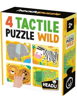 Headu 4 Tactıle Puzzlee Wıld (+2 Yaş)