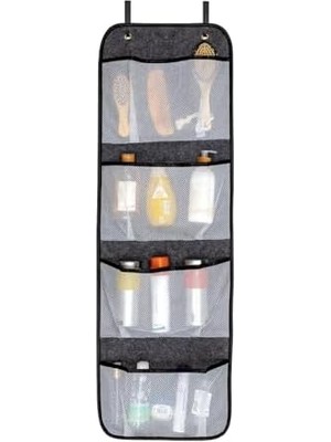 Keçe Kapı Arkası Organizer – 4 Bölmeli, Fileli Düzenleyici