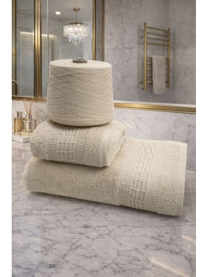 Ege Cotton Lüks Organik Pamuk  Banyo Havlusu & Hamam Seti – Ultra Yumuşak & Süper Emici Havlu Takımı