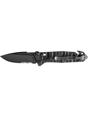 Tb Outdoor Cac S200 Pa6 Saplı Tırtıklı Çakı (Siyah)