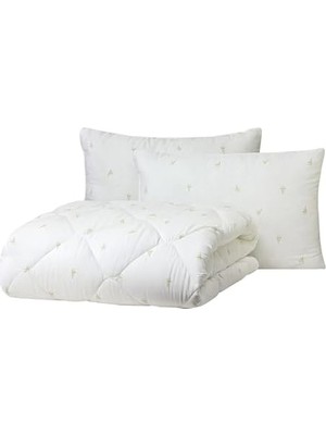 Bambu Yastık, Beyaz, 50X70 Cm, Bambu Dolgulu, Orta Sertlik, Makinede Yıkanabilir, Nefes Alan Yapı