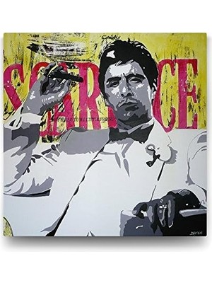 Al Pacino - Scarface Tablosu - 60X60CM