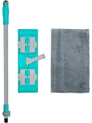 Magıc Mop + 3 Yedek Mop Paspas Mandallı Yüzey Temizlik Havlusu Bezi Uyumlu