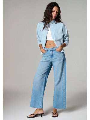 Mavi Genova Classic Denim Puslu Açık Mavi Jean Pantolon 1021023-A3164