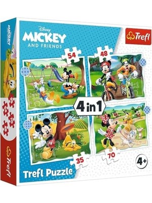 Bliss Store Puzzles - "4'ü 1 Arada" - Mouse Iyi Günler/ Standart Karakterleri