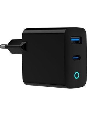 Bliss Store Gan Yüksek Hızlı Şarj Adaptörü, Akım Korumalı, Type-C - USB Port, 45W/65W, Akıllı Şarj Teknolojisi, Pd/qc/pps Teknolojisi, Tüm Cihazlarla Uyumlu Çip, Siyah (45W - XC4042)