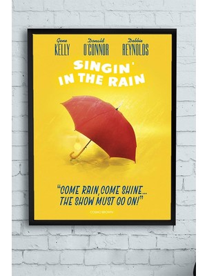 Bliss Store (PSTER13310) Singin In The Rain Film Afişi Çerçeveli Tablo 6 (30 x 40CM)