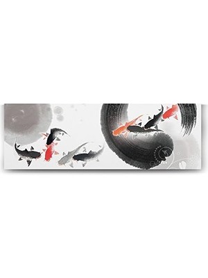 Bliss Store Balıkları Panorama Tablo - 150X50CM