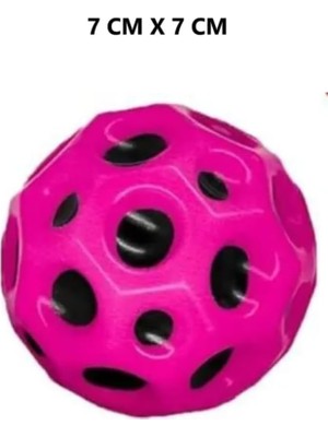 Bliss Store Moon Ball (Yükseğe Zıplayan Top) - 7 cm - Süper Eğlenceli Uzay Topu - Space - Bouncy Ball - Mor