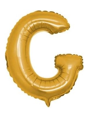 Bliss Store - G Harfi Altın Folyo Balon 16 Inch 40 cm