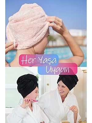 Bliss Store Mikrofiber Saç Havlusu Süper Emici Hızlı Kuruyan Türban Saç Havlusu Şapkası – Uzun Kıvırcık Kalın Saçlar Için Duş Saç Kurutma Havlusu, Plaj Havuz Banyo Kullanım (Krem)
