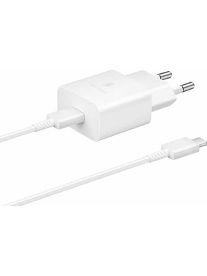 Bliss Store 15 Watt USB Type-C Hızlı Şarj Adaptörü, Veri Kablolu Şarj Cihazı, Beyaz
