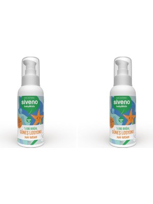 Bliss Store SIVENO%100 Doğal Çocuk Güneş Losyonu Leke Karşıtı Nemlendirici Bitkisel Vegan Uva Uvb Spf 50+ 100 ml (2 Paketi)