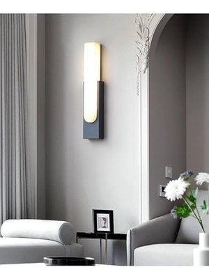 Bliss Store Dekoratif LED Aplik, Çift Yönlü, 10W, 3200K Gün Işığı, Siyah, Çift Yönlü Işık LED Duvar Aydınlatma Hawai Iç ve Dış Mekan
