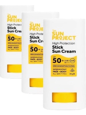 Bliss Store Görkito The Sun Yüksek Korumalı Yeni Nesil Filtreli Suya Dayanıklı Stick Güneş Kremi 50+ Spf 20 G (3 Paketi)