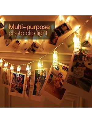 Bliss Store 2.8m Ip Solar Güneş Enerjili 20LED Ampül Fotoğraf Klip Dekorasyon Doğum Günü Düğün Beyaz
