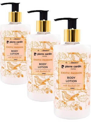Bliss Store Exotic Passion Babobab Yağı Içeren Besleyici ve Nemlendirici Vücut Losyonu, 350 ml (3 Paketi)