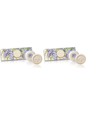 Bliss Store Saponificio Artigianale Fiorentino Sabun 3X100 gr - Wisteria (2 Paketi)