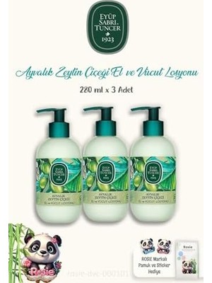 Bliss Store Ayvalık Zeytin Çiçeği Vücut Losyonu 280 ml ve 60'lı Rosıe Pamuk