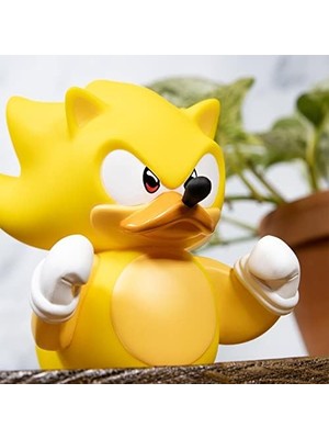 Bliss Store Tubbz Box-Edition Super Sonic Koleksiyoncu Kauçuk Ördek Figürü - Resmi Sonic Der Hedgehog Merchandise - Televizyon, Film & Video Oyunları