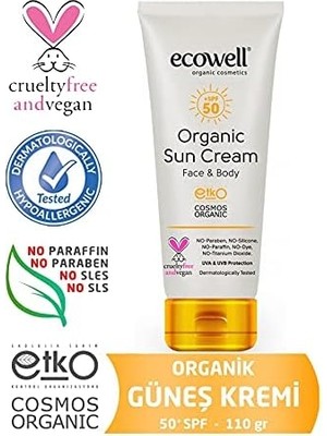 Bliss Store Ecowell Organik Güneş Kremi 50 Spf