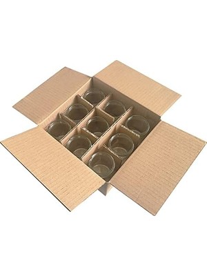 Bliss Store 50 ml Şeffaf Krem Cam Kavanoz Plastik Beyaz Kapaklı 6 Adet (50 cc (Krem))