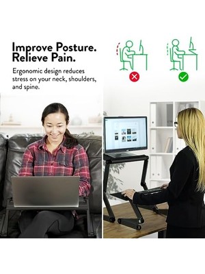 Bliss Store Ayarlanabilir Yükseklik ve Açı Ergonomik Okuma Standı Book Tutucu, Kitap Tutucu, Tablet Standı, Belge Sahibi. Öğretim Kitapları Için Mükemmel.. Alüminyum, Siyah
