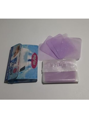 Bliss Store Eriyen Kağıt Sabun 5'li Paket - 50 Adet Tek Kullanımlık Eriyen Sabun Yaprağı - Ortak Kullanım Alanlarında ve Dış Mekanlarda Kişisel Hijyen Sağlar - Yerli Üretim