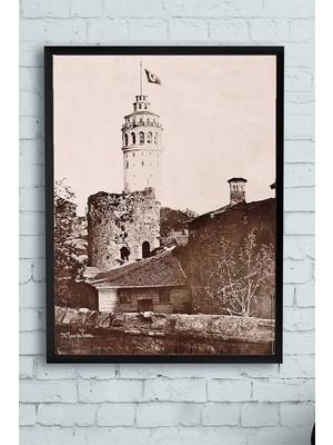 Bliss Store (PSTER10903) Eski Manzara Nostaljik Çerçeveli Tablo (30 x 40CM)