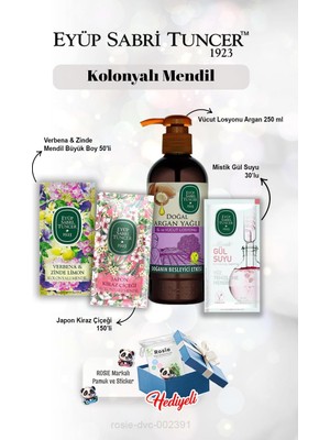 Bliss Store Argan Losyon 250 Ml, Gül Suyu 30'lu, Verbena & Zinde 50'li, Kiraz Çiçeği 150'LI ve Rosie