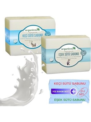 Bliss Store 2'li Set Doğal Keçi Sütü Sabunu ve Eşek Sütü Sabunu
